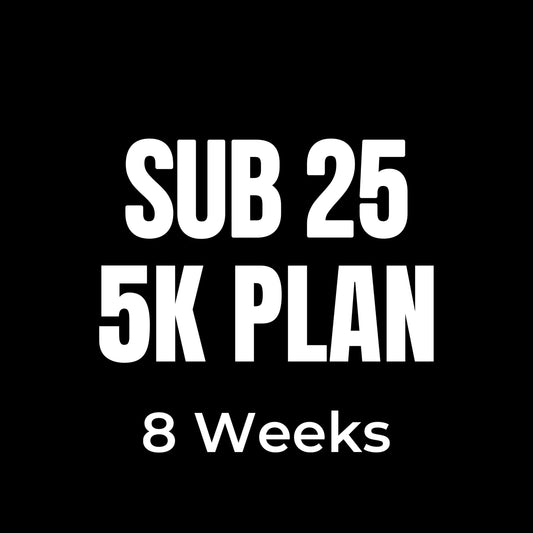 Sub 25 5K 8 Week Training Plan